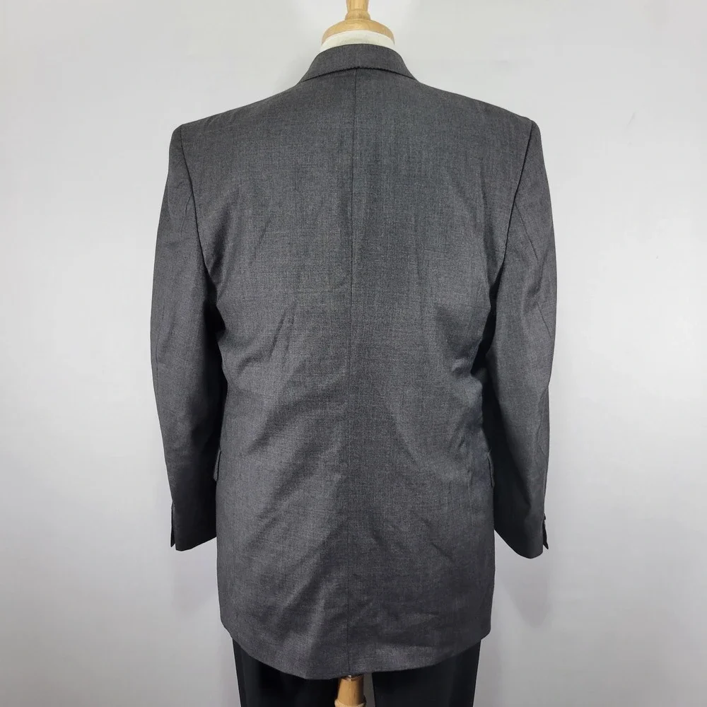 Daniel Cremieux Men's Sport Coat Blazer Three Button Charcoal Loro Piana Wool 48